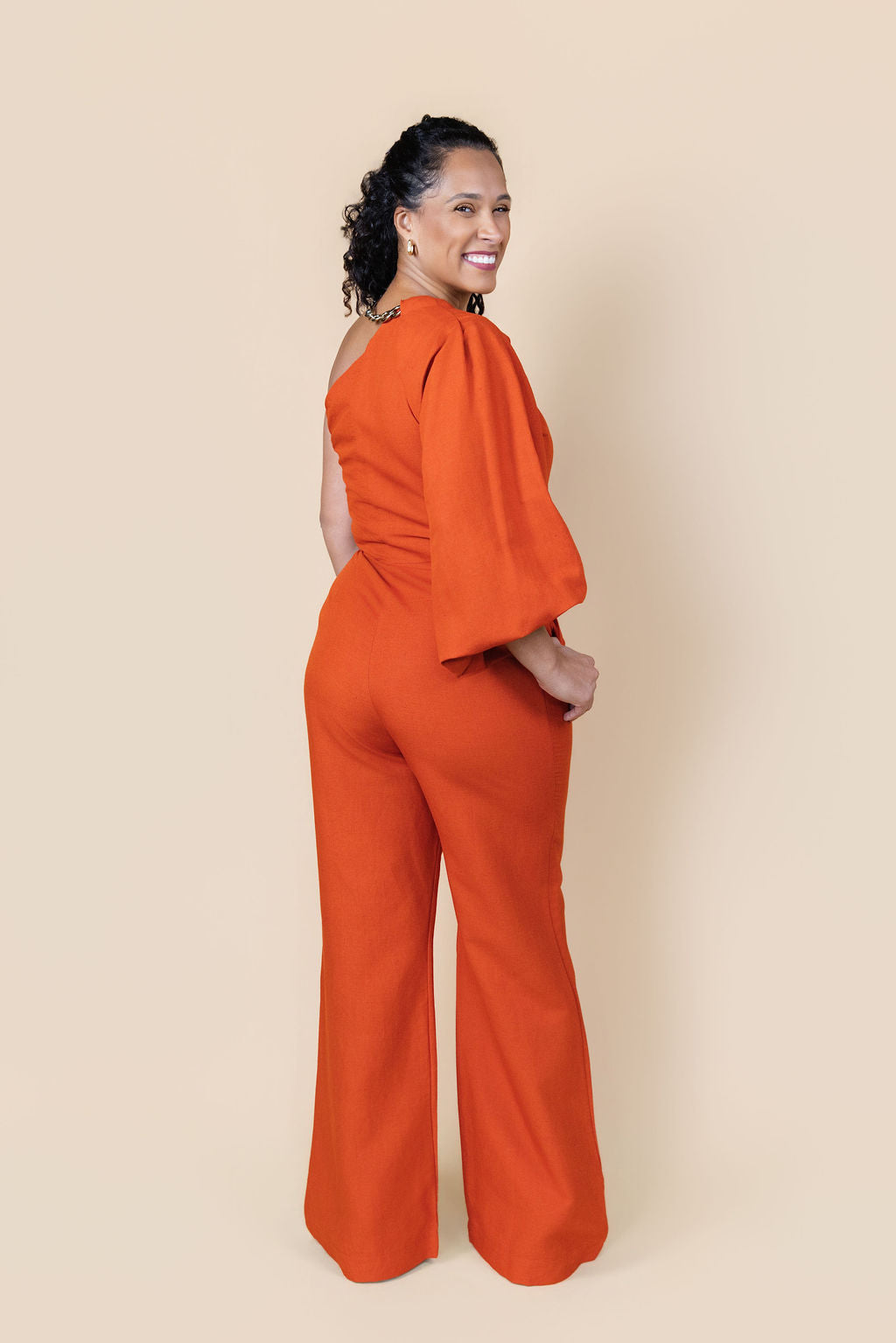 Solara One-Shoulder Jumpsuit