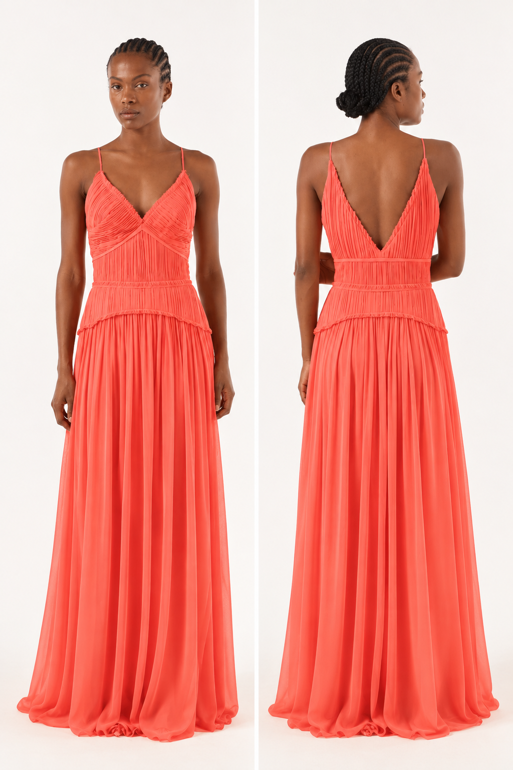 Katie Sunshine Pleated Maxi Dress