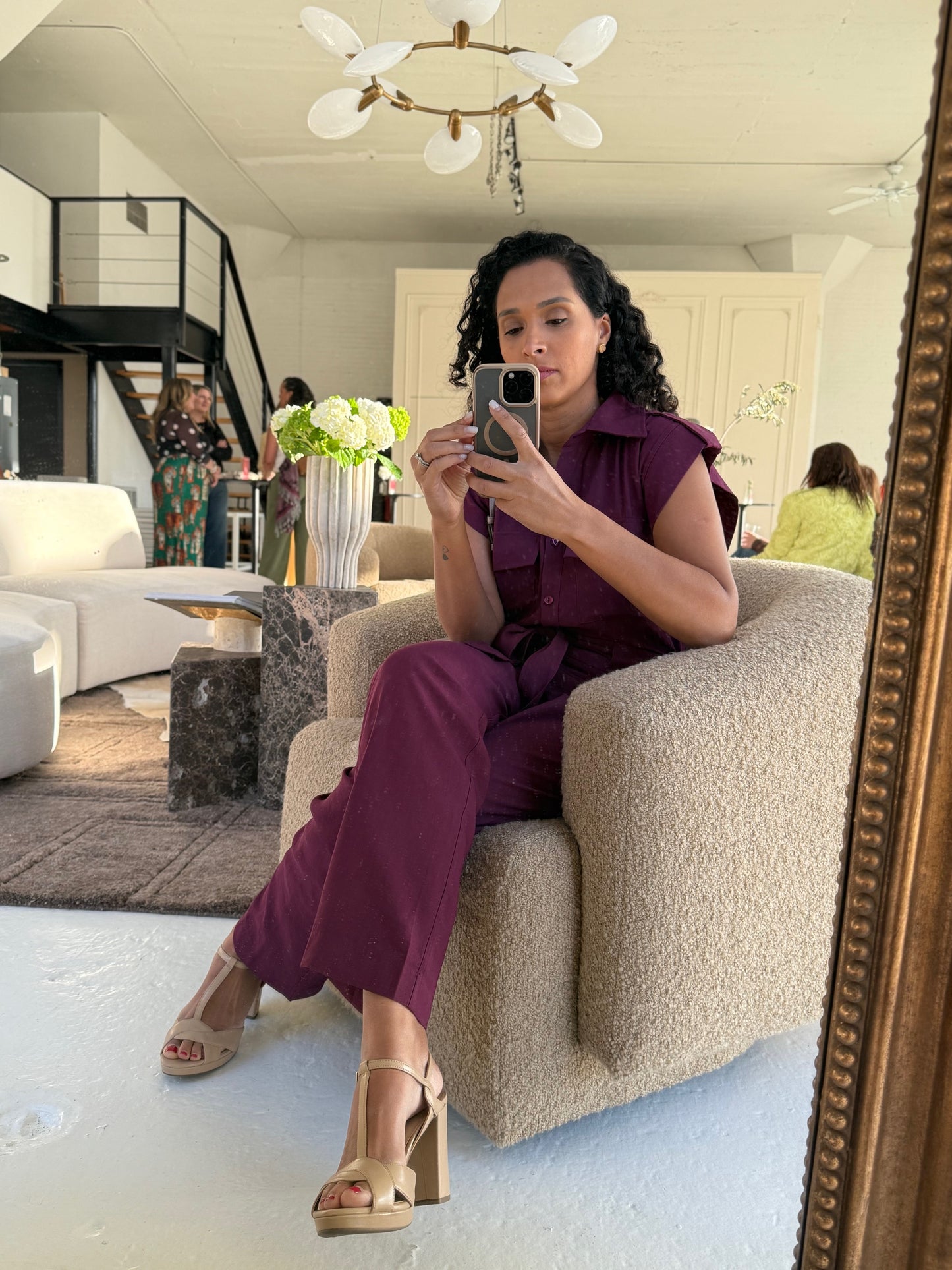 Sleeveless Belted Jumpsuit