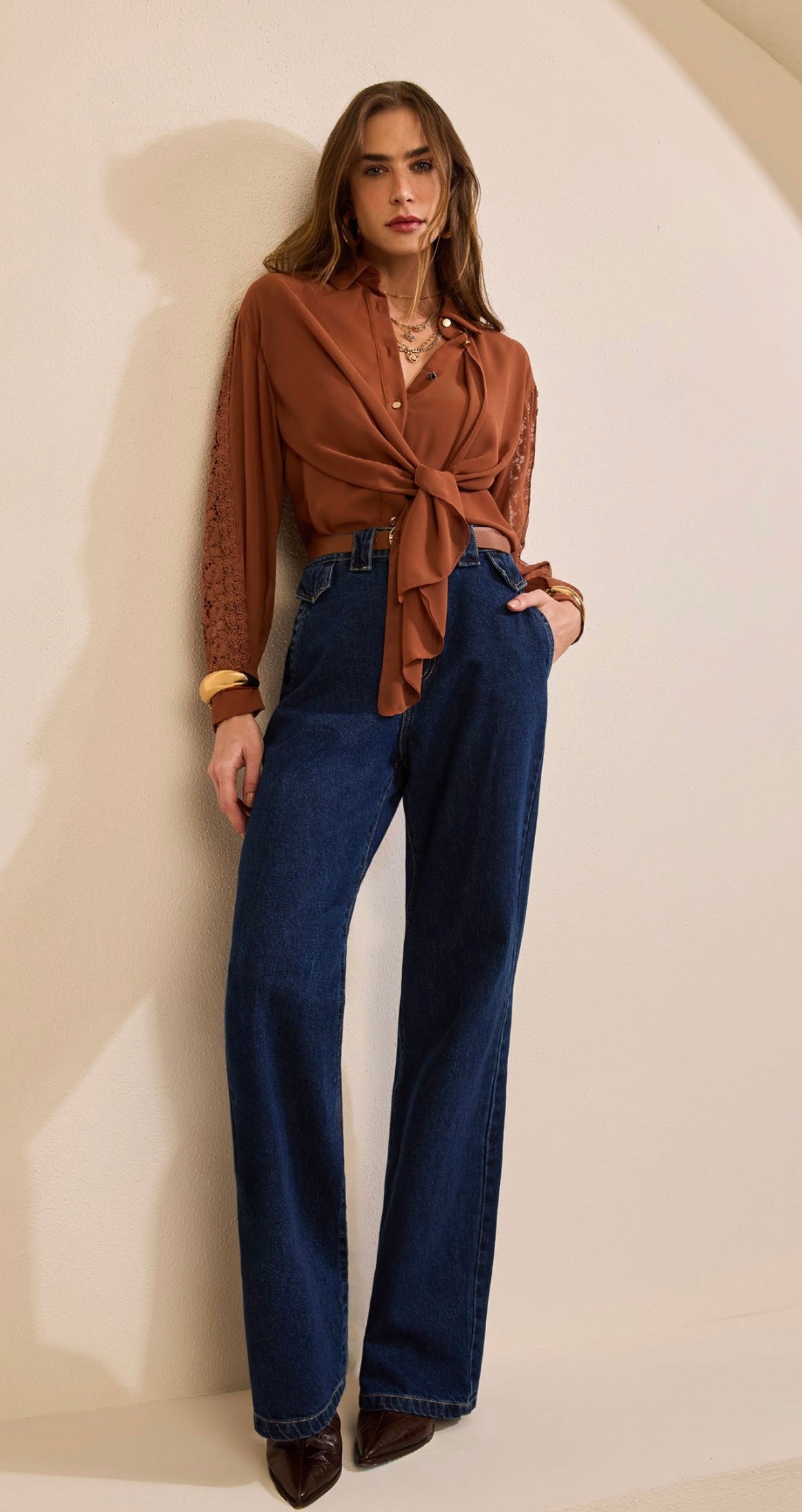 Terracotta Grace Blouse