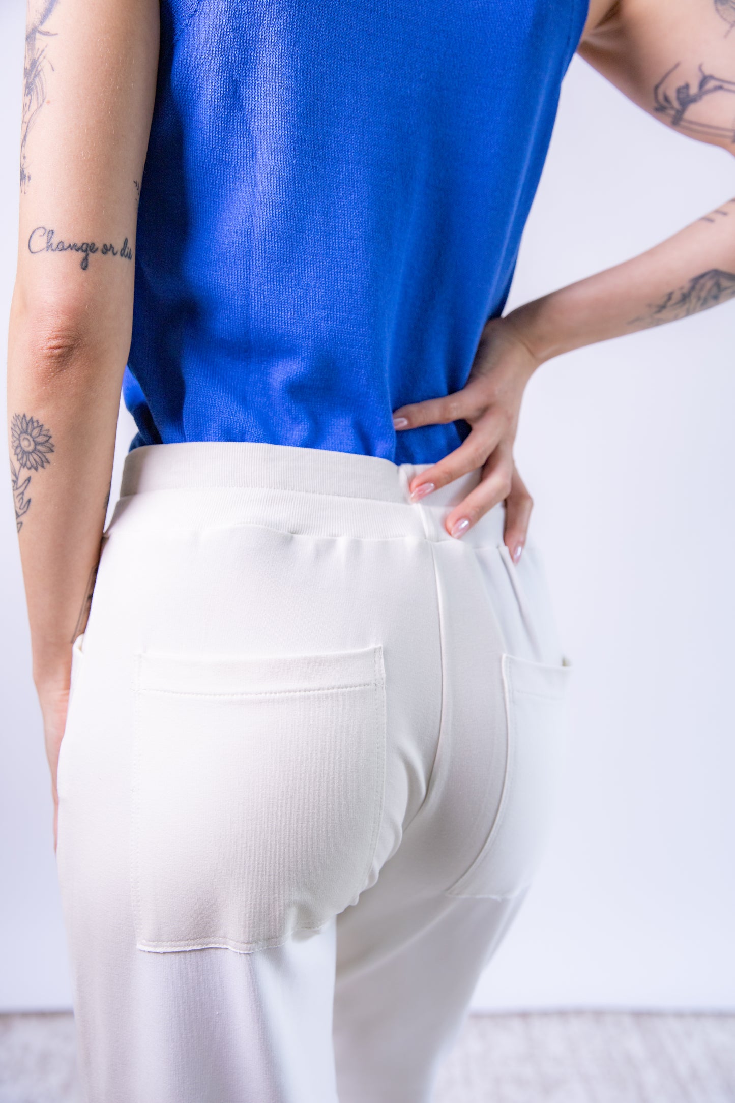 Ivory Relaxed Fit Pants