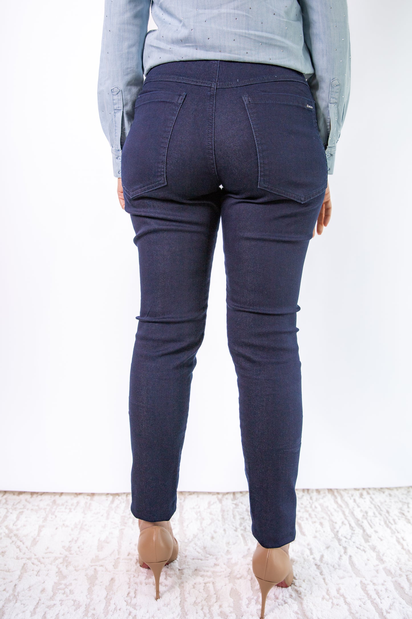 Dark-Wash Jogger Jeans