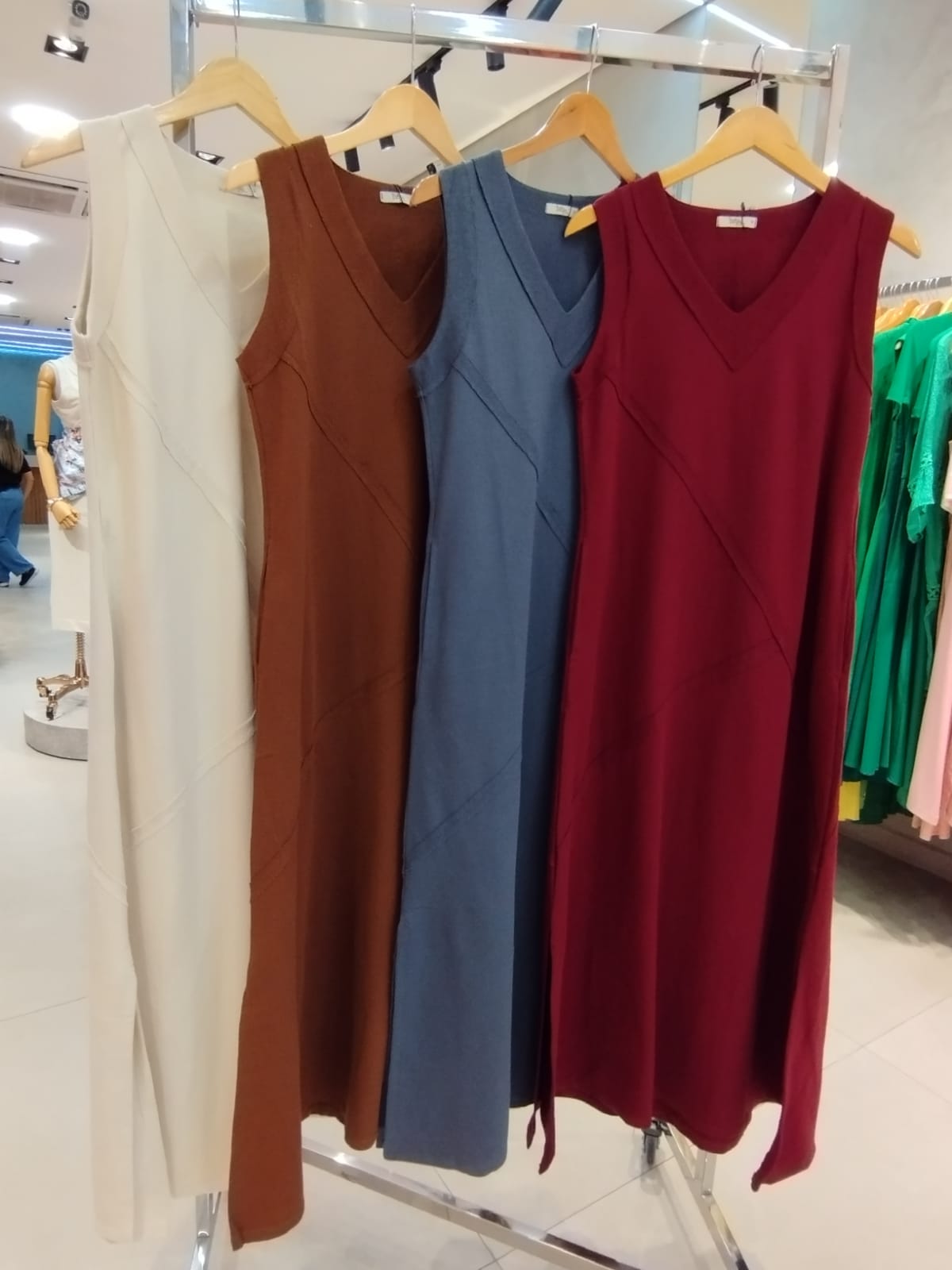 Square Contour Flow Dress