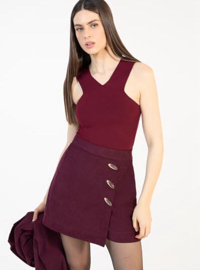 Bordeaux Signature Skort