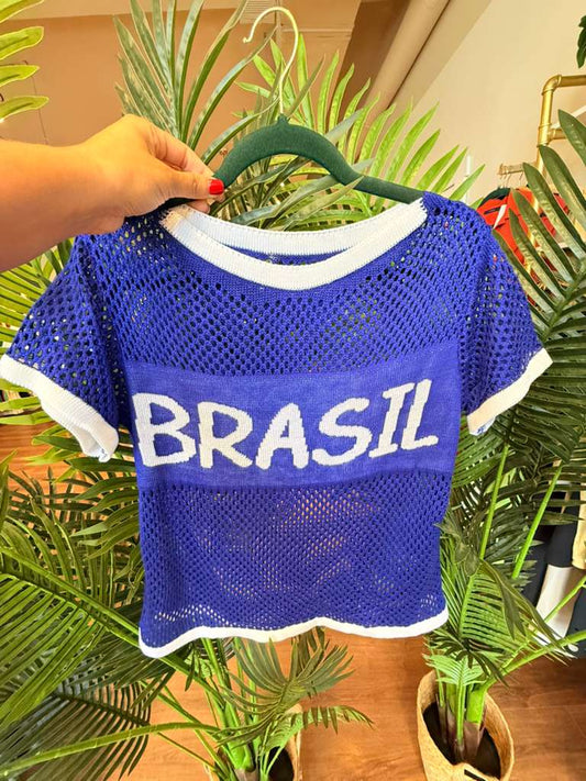 Brasil Breeze Mesh Knit Top