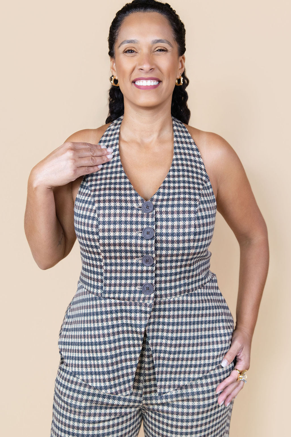 Sophia Checkered Set