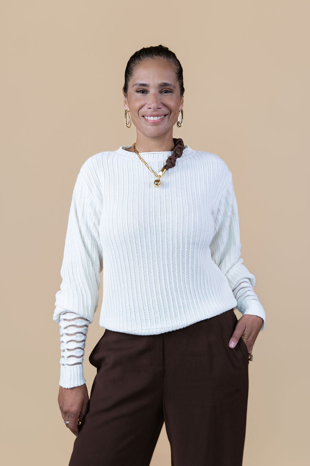 Beatriz Embellished Knit Top