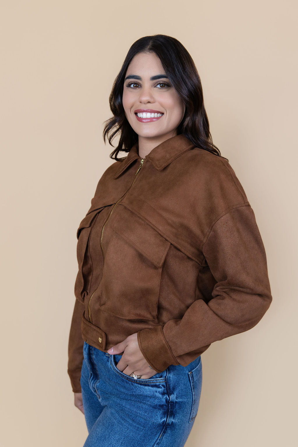 Camila Suede-Inspired Jacket