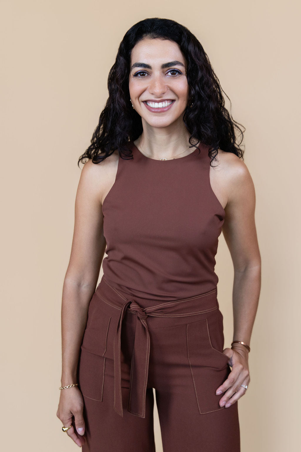 Cocoa Utility Wide-Leg Pants