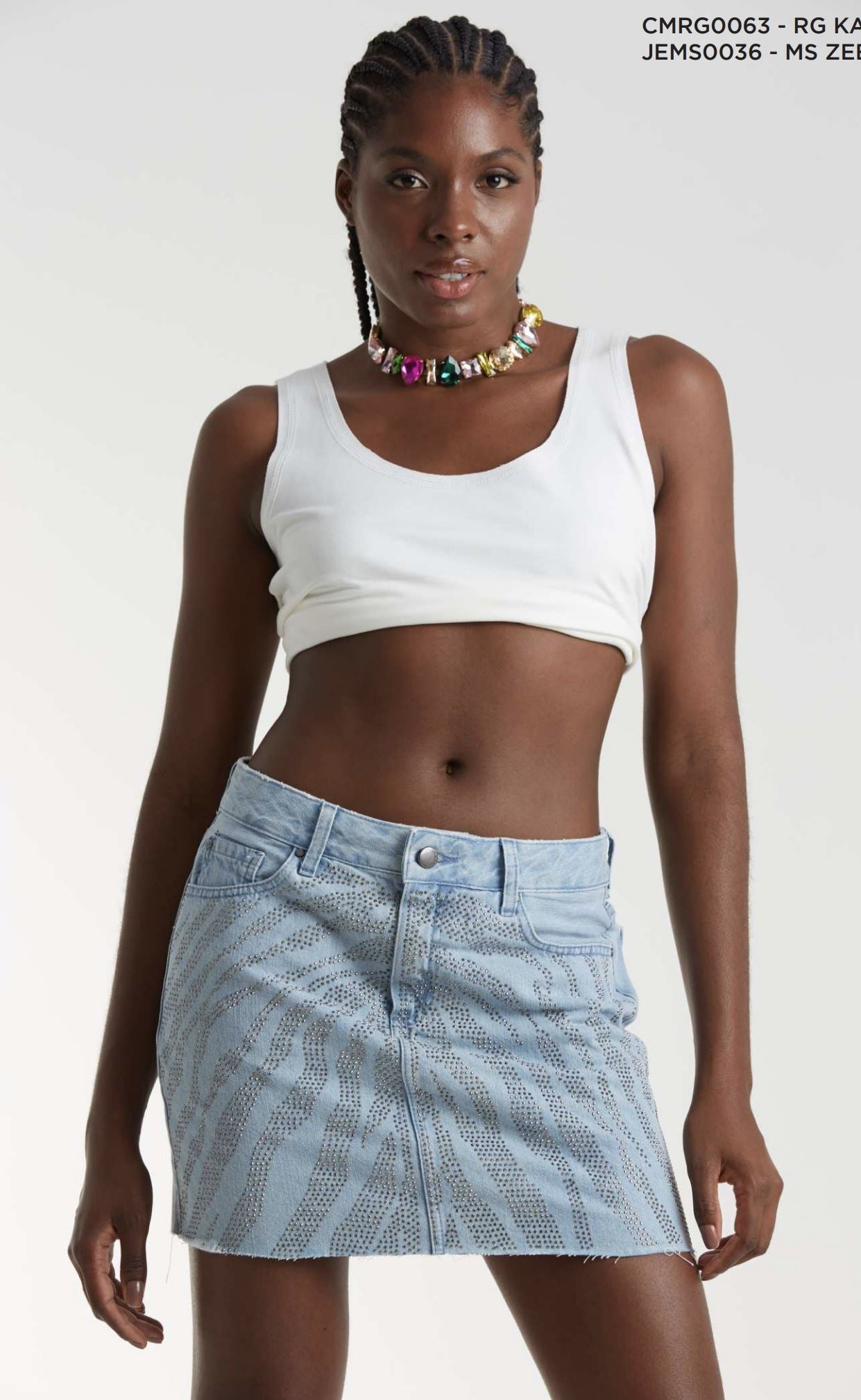 Shine On Denim Skirt