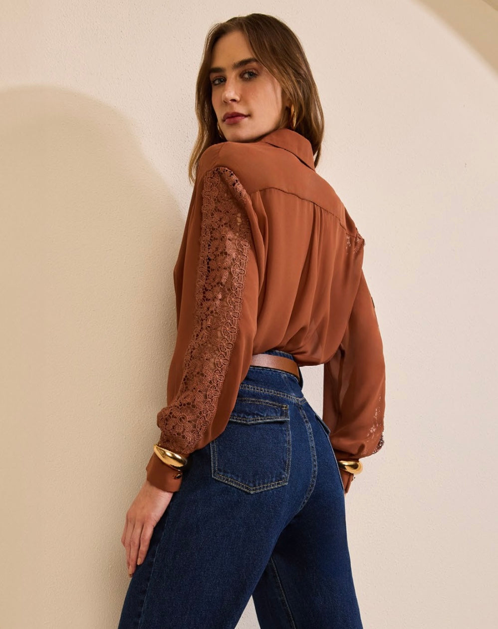 Terracotta Grace Blouse