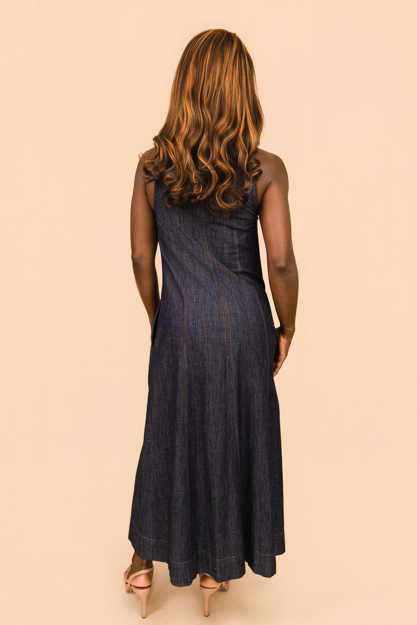 Modern Denim Maxi Dress