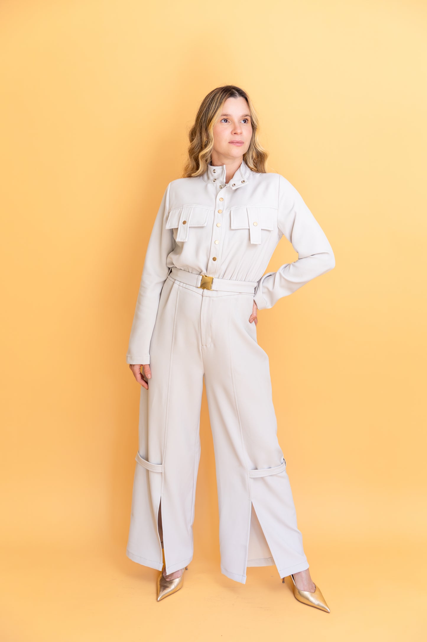 SK Chain-Strap Jumpsuit – Timeless Chic