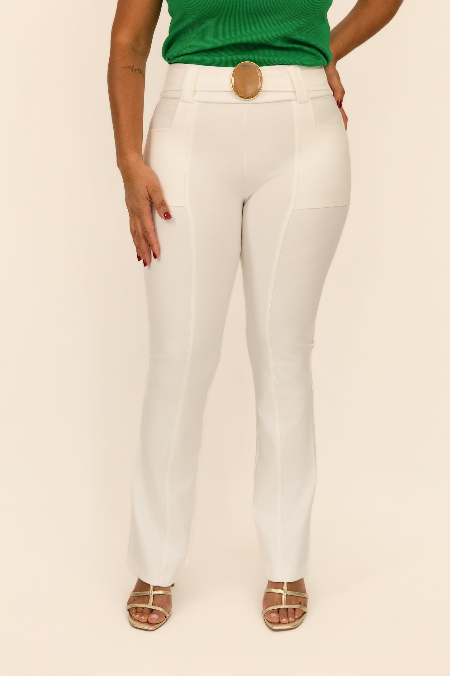Ivory Sculpt Pants