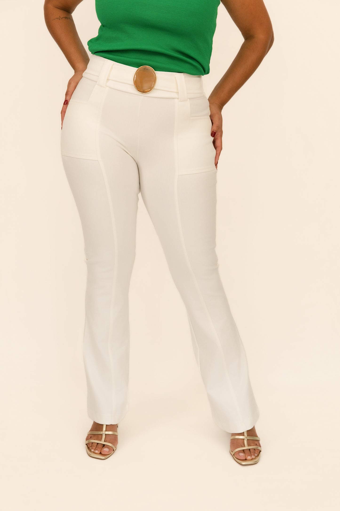 Ivory Sculpt Pants