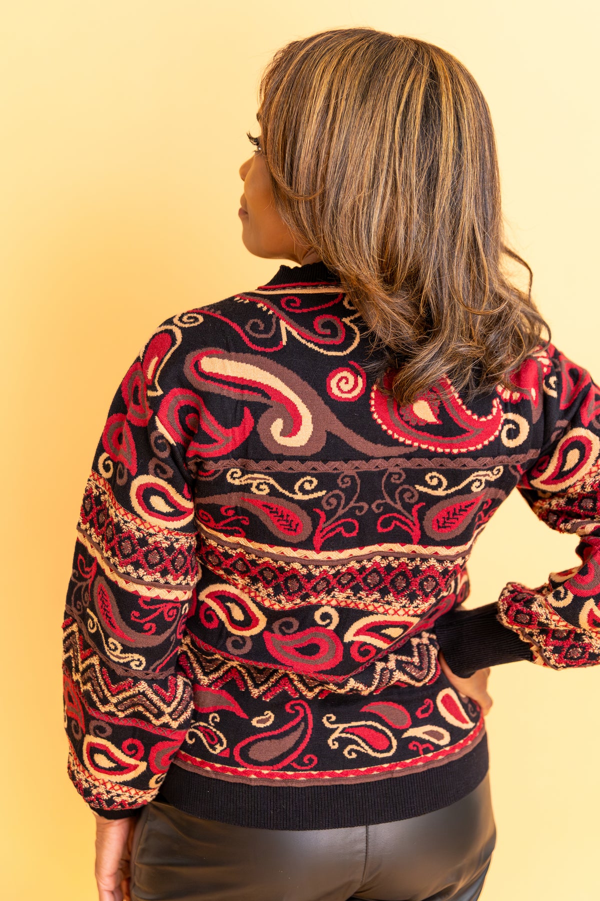 Heritage Paisley Knit Sweater