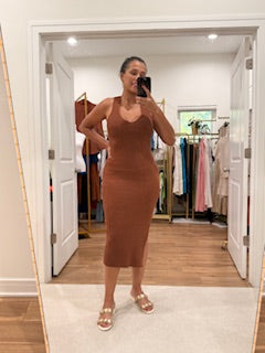 Ribbed Knit Midi Dress – RMD