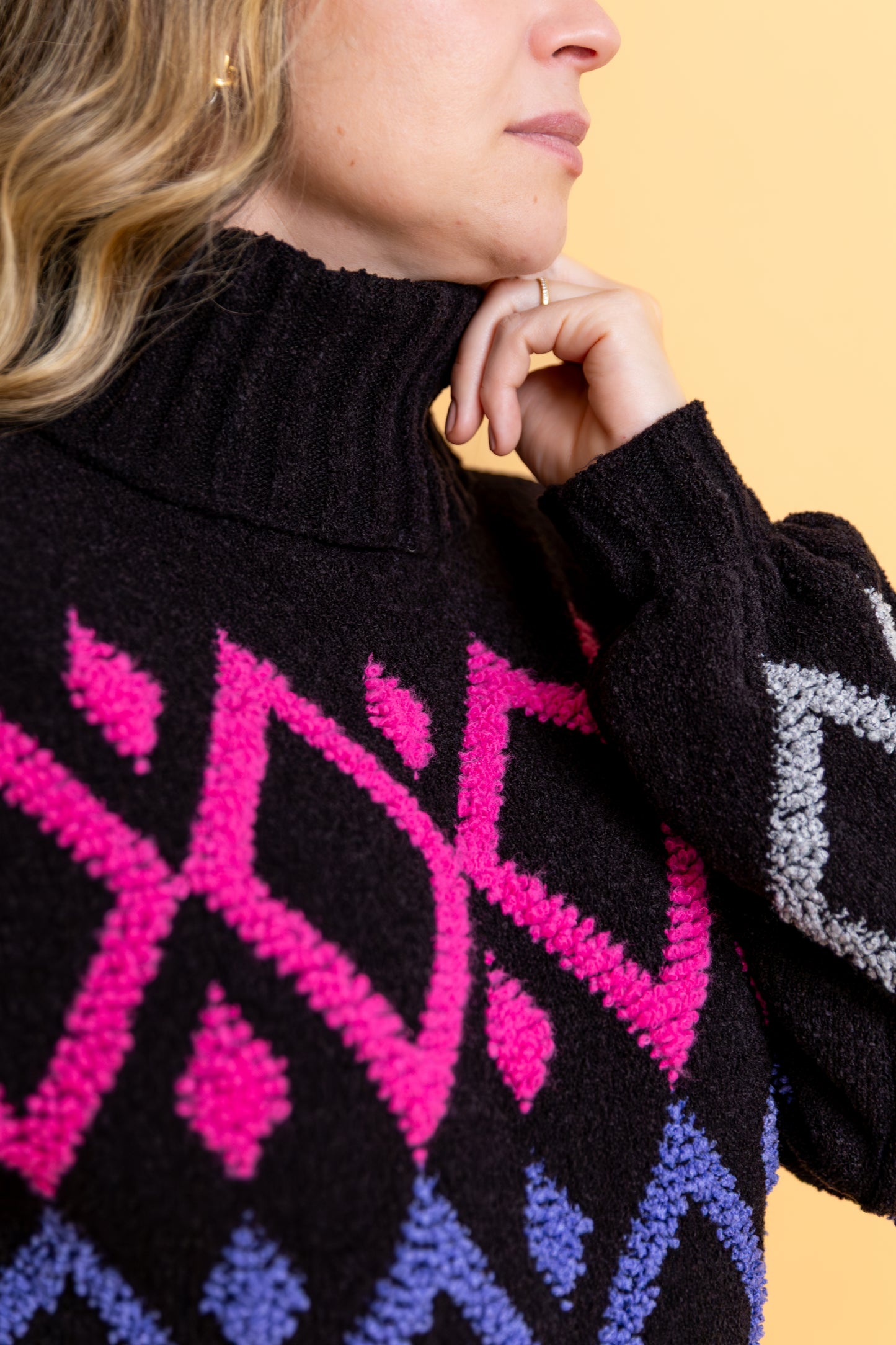 Geometric Knit Sweater