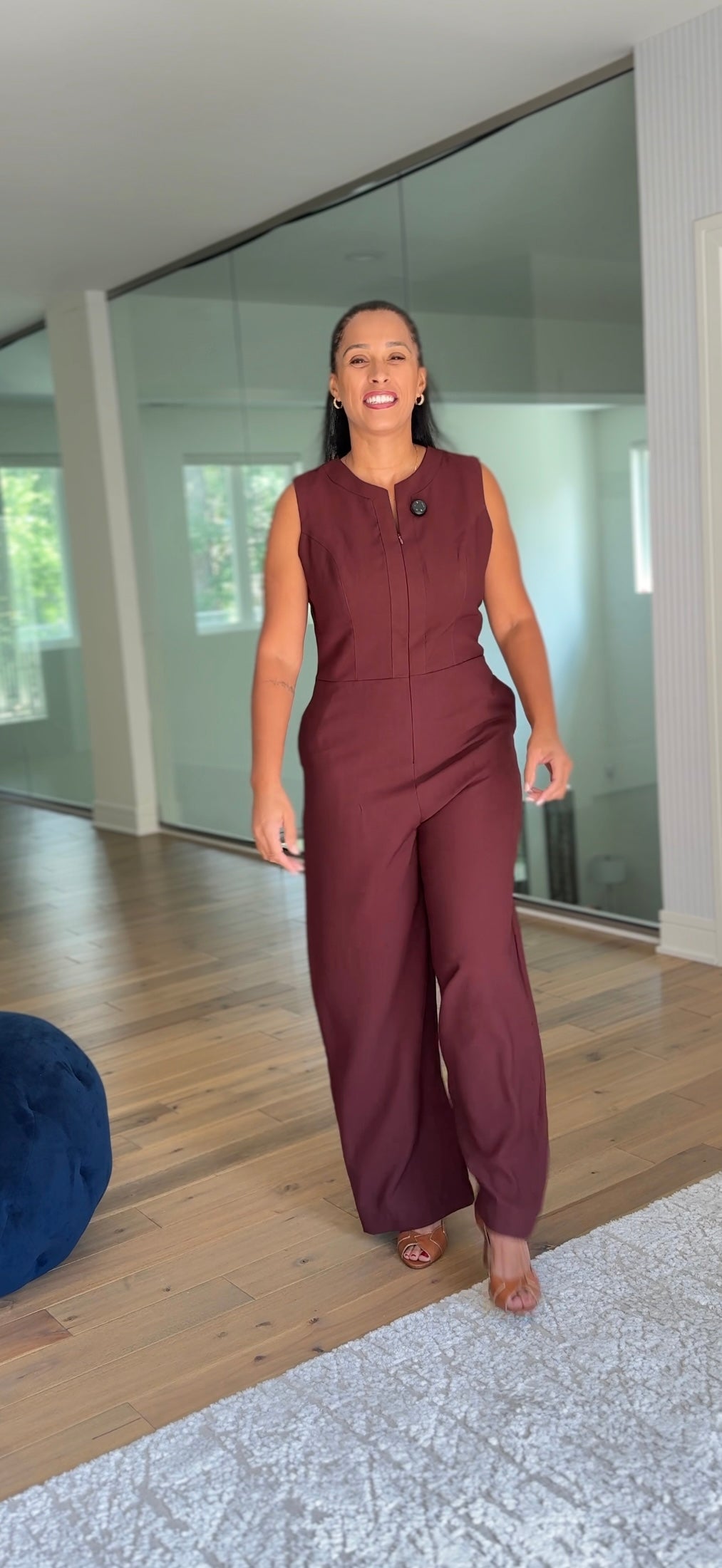 Wide-Leg Jumpsuit with Pockets
