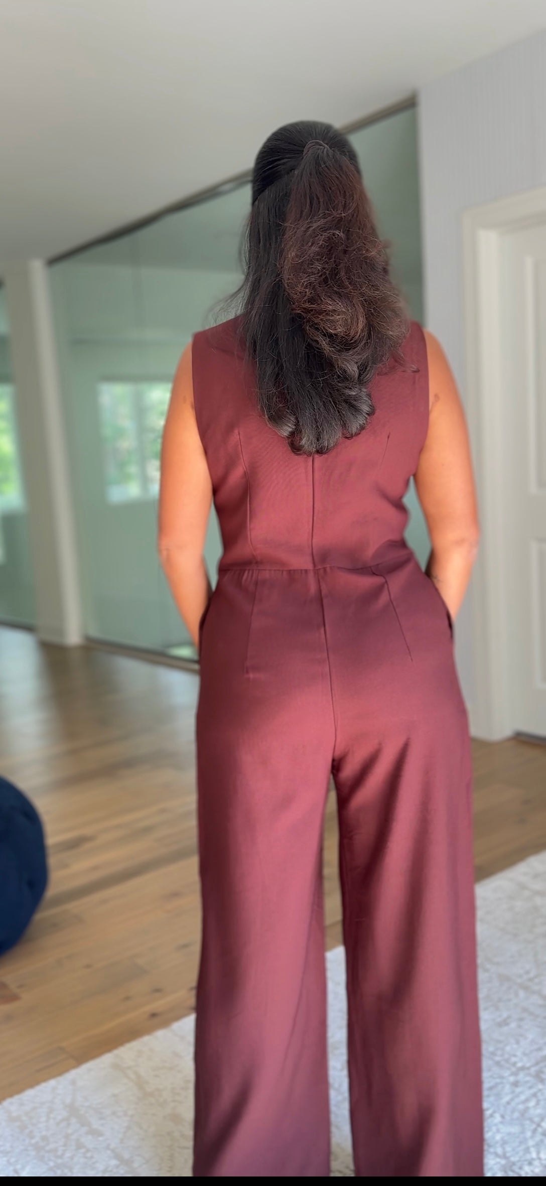 Wide-Leg Jumpsuit with Pockets