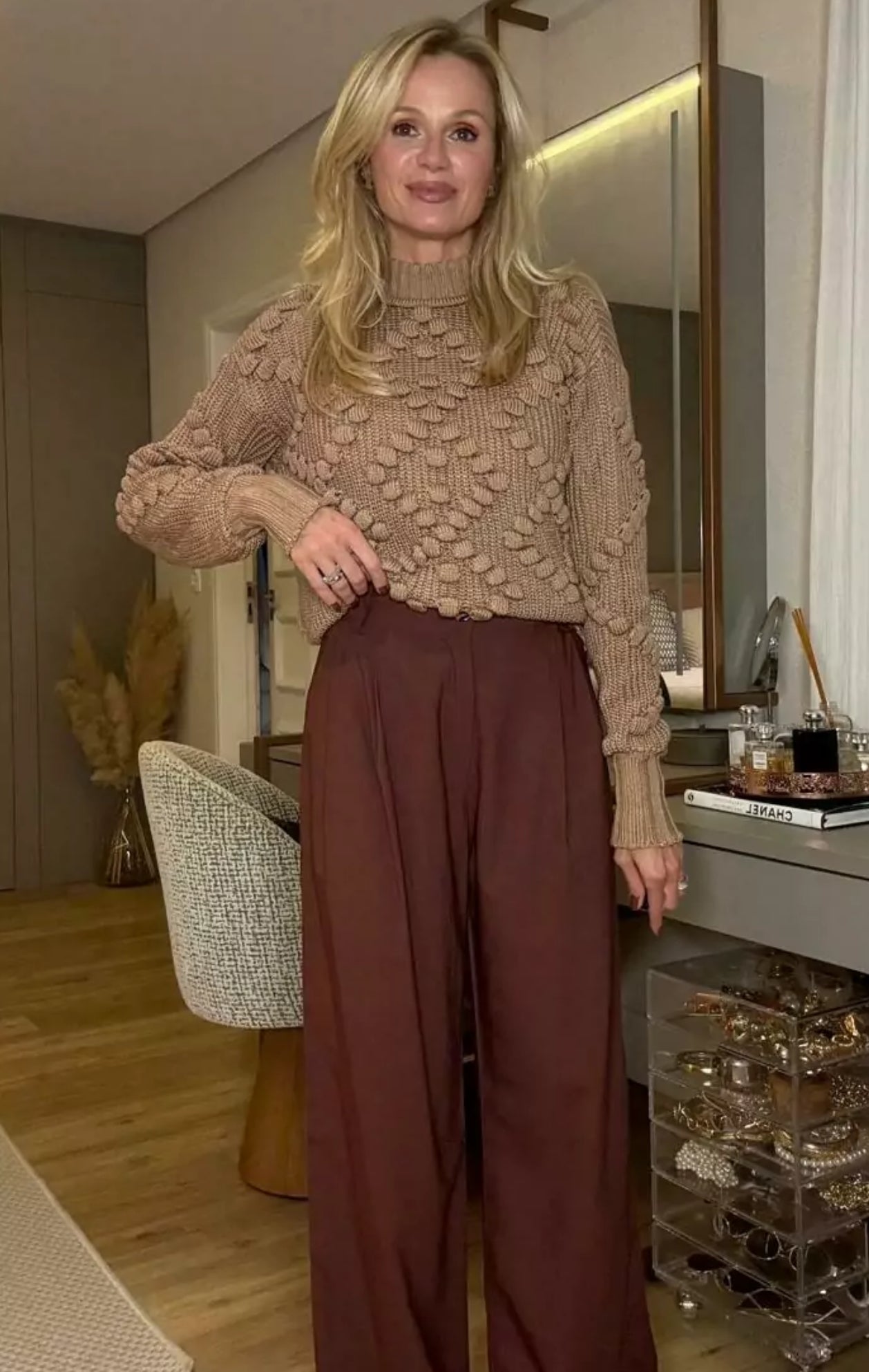 Victoria Textured Knit Sweater