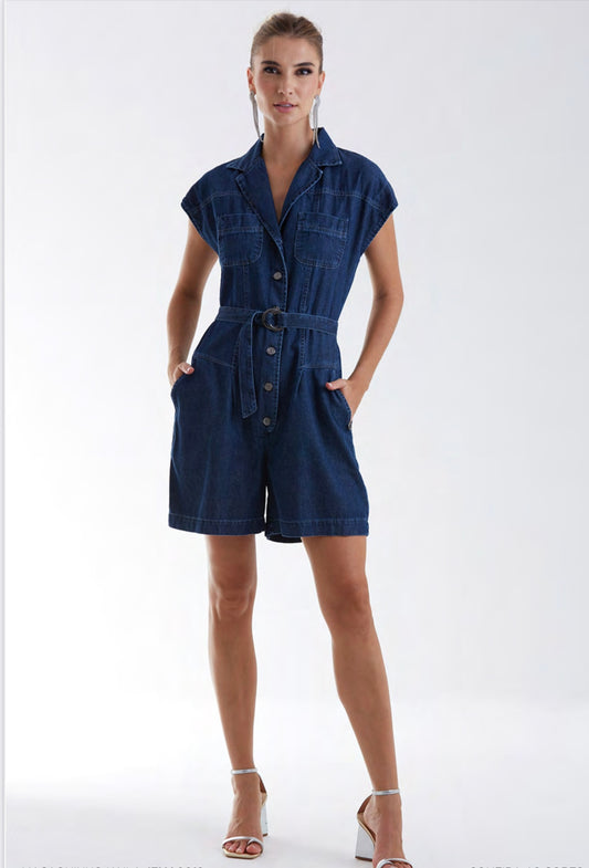 Denim Cool Romper