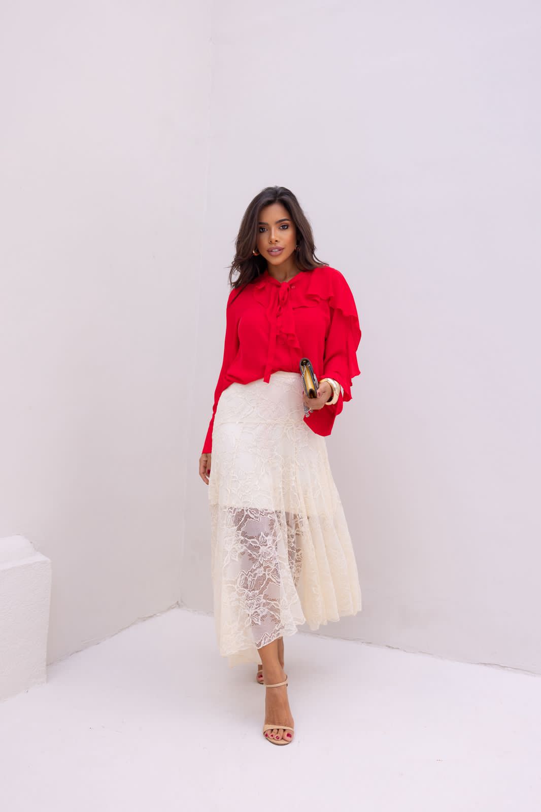 Lace Midi Skirt