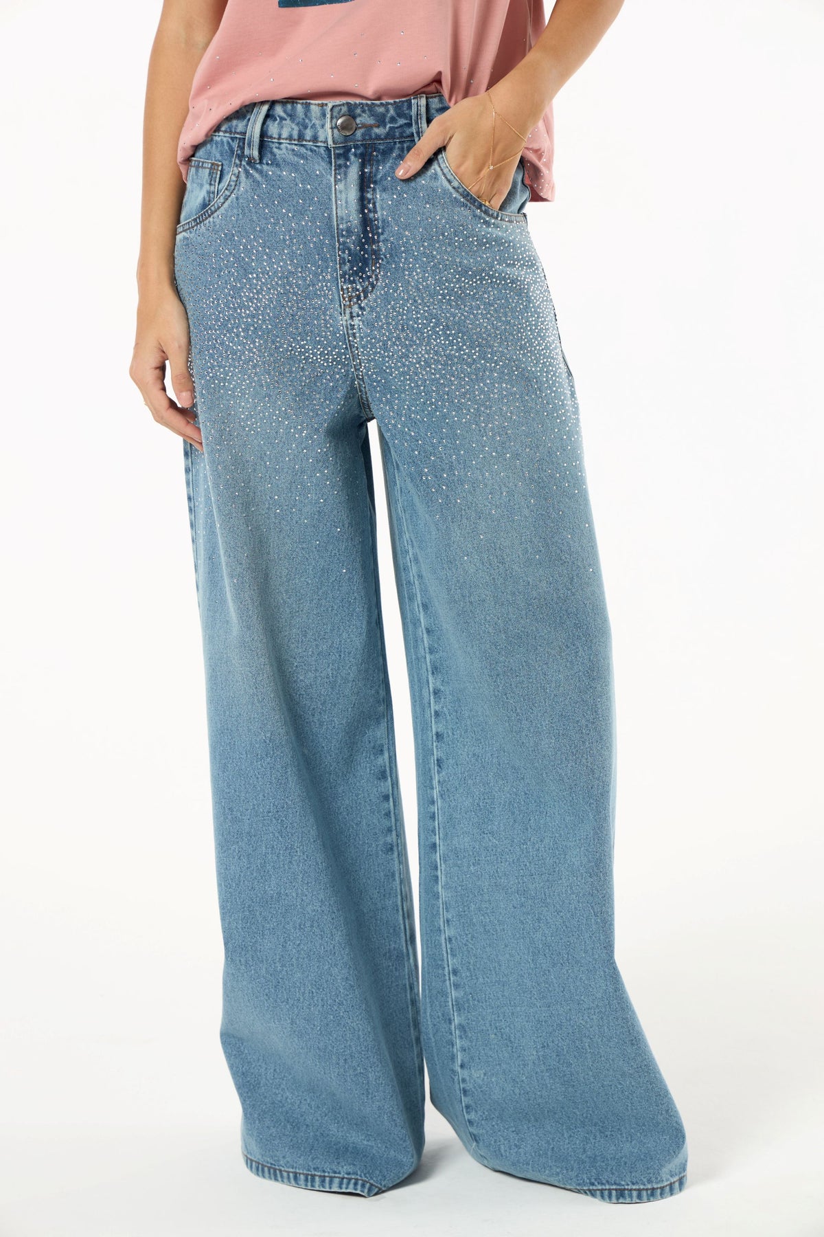 Tufi Duek Crystal Wide-Leg Jeans