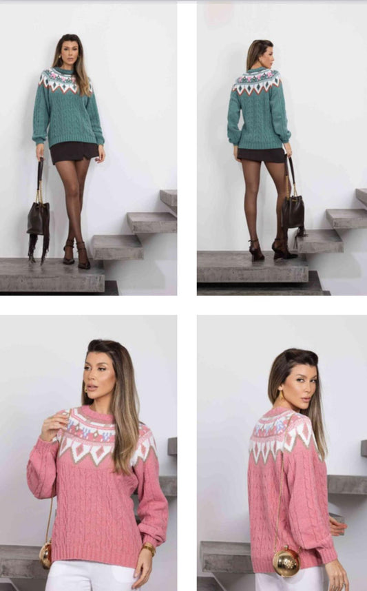 Nordic Elegance Knit Sweater