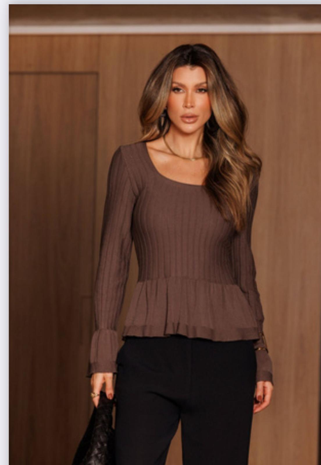 Soft Elegance Peplum Top