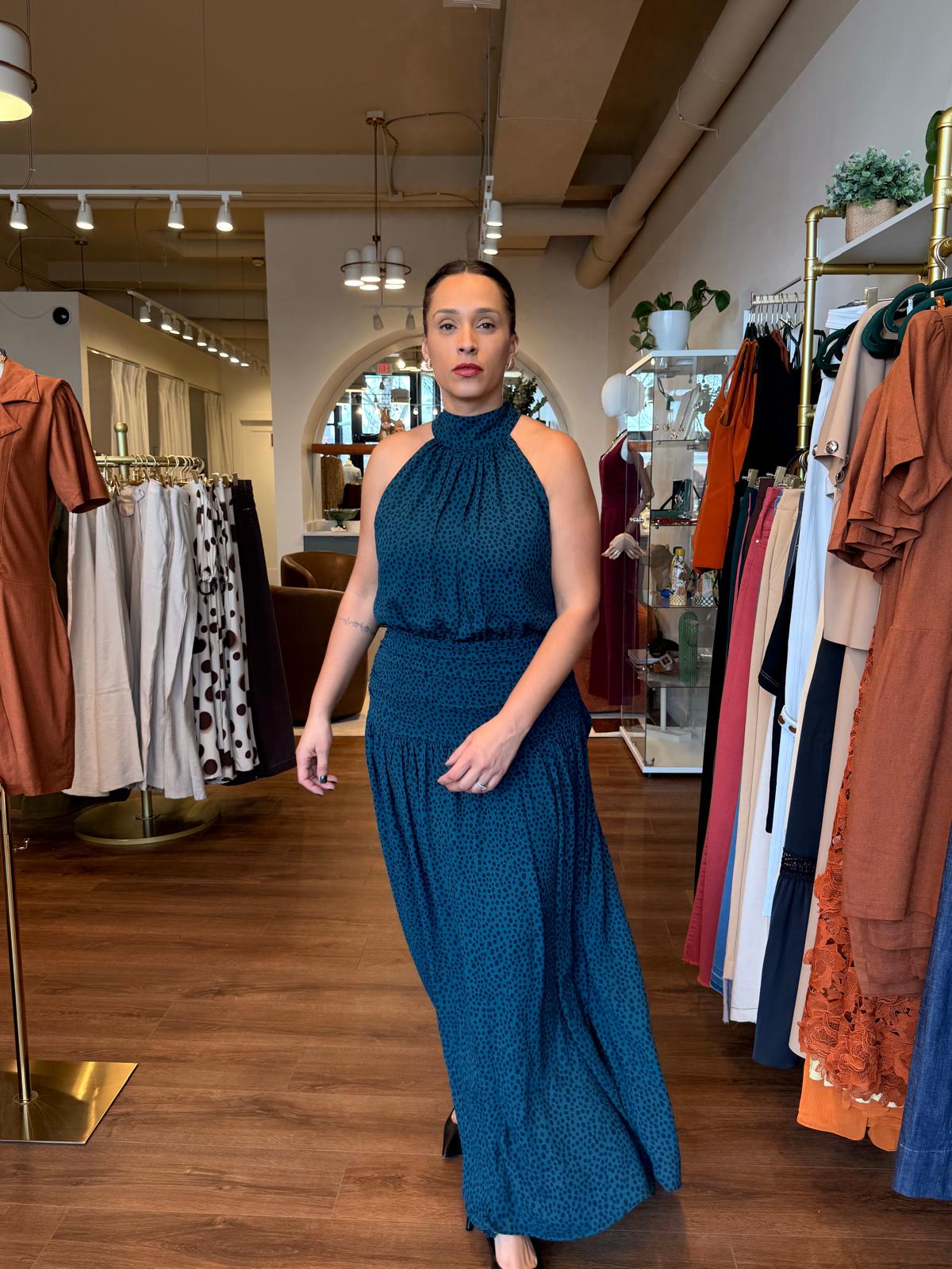 Midnight Flow Maxi Dress