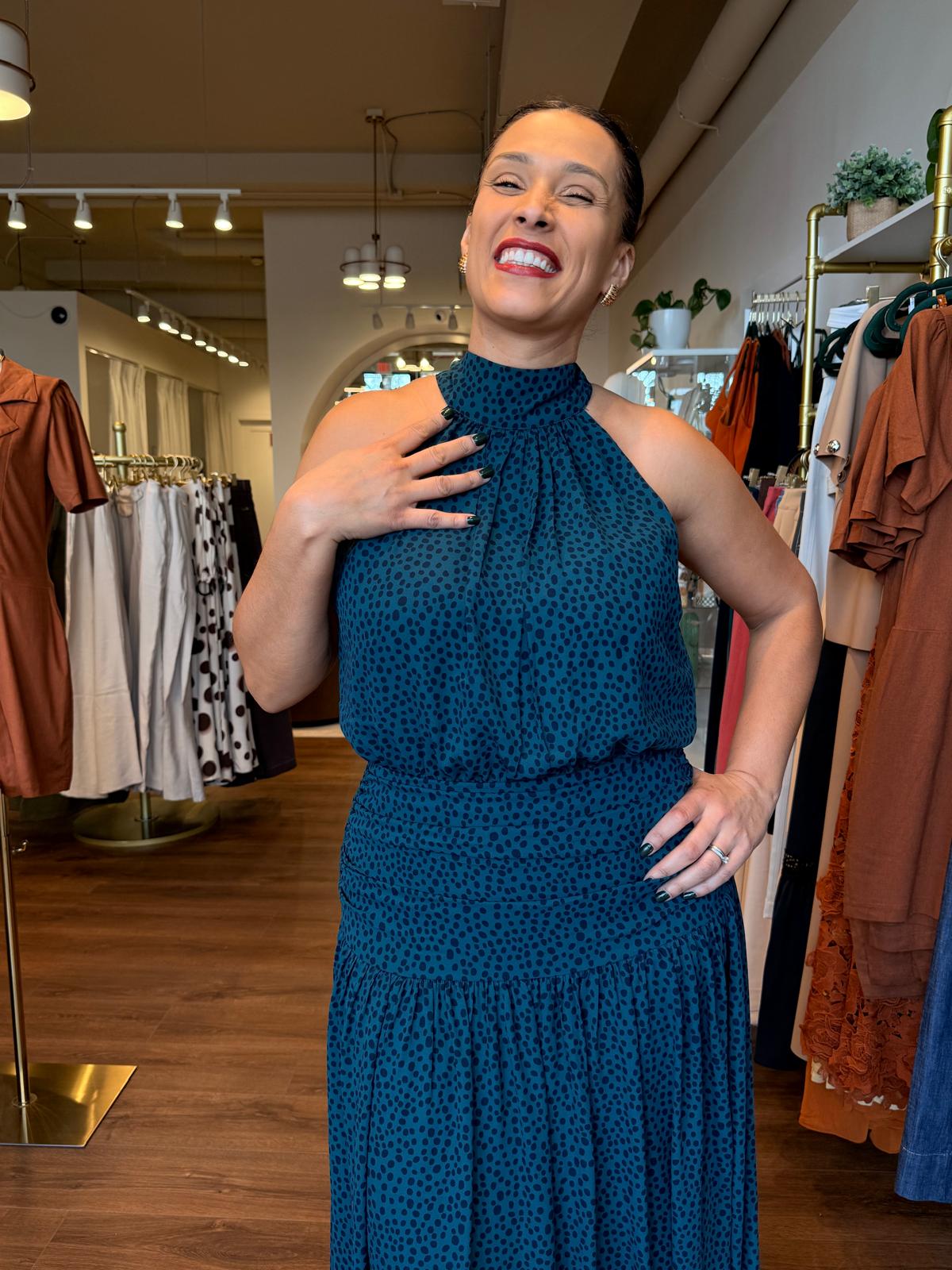 Midnight Flow Maxi Dress