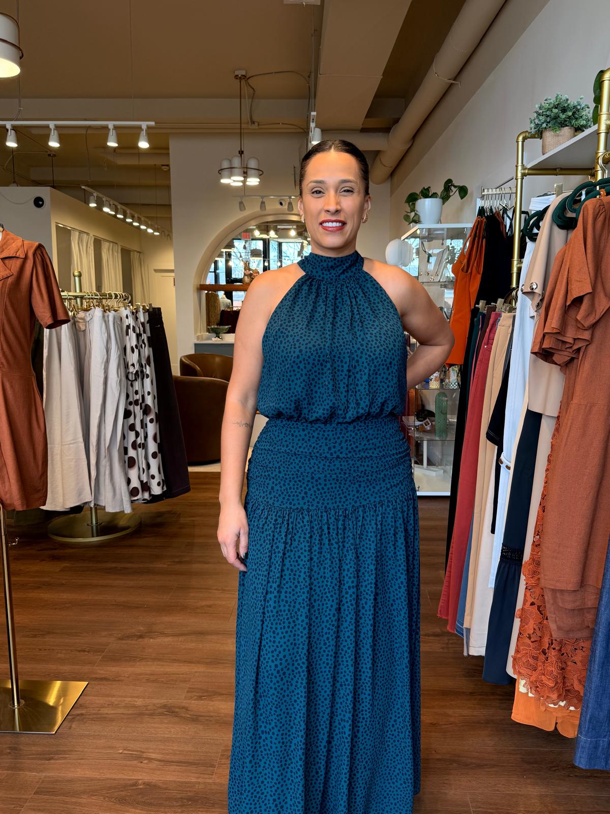 Midnight Flow Maxi Dress