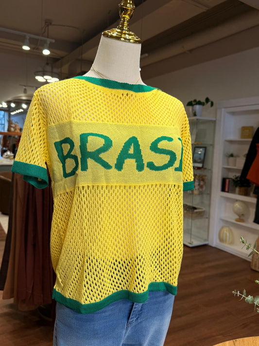 Brasil Breeze Mesh Knit Top