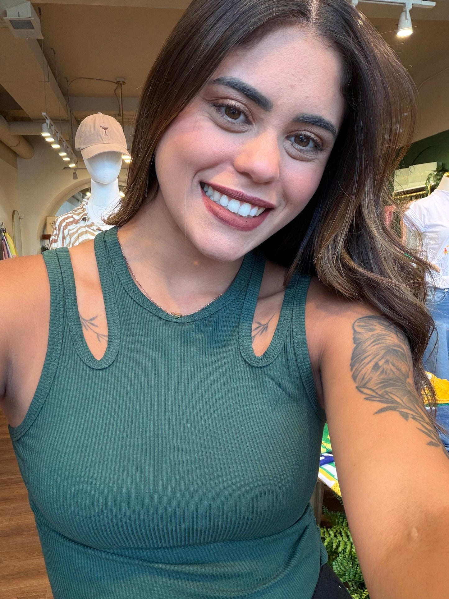 Olivia Cutout Ribbed Top
