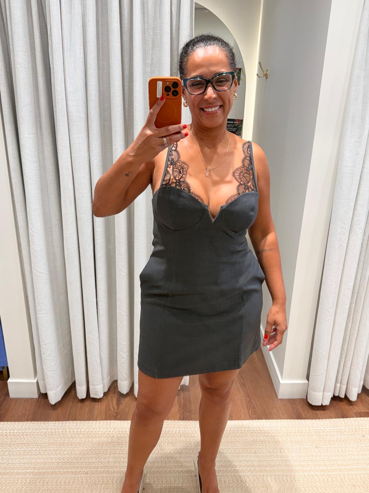 Black Tailored Mini Dress