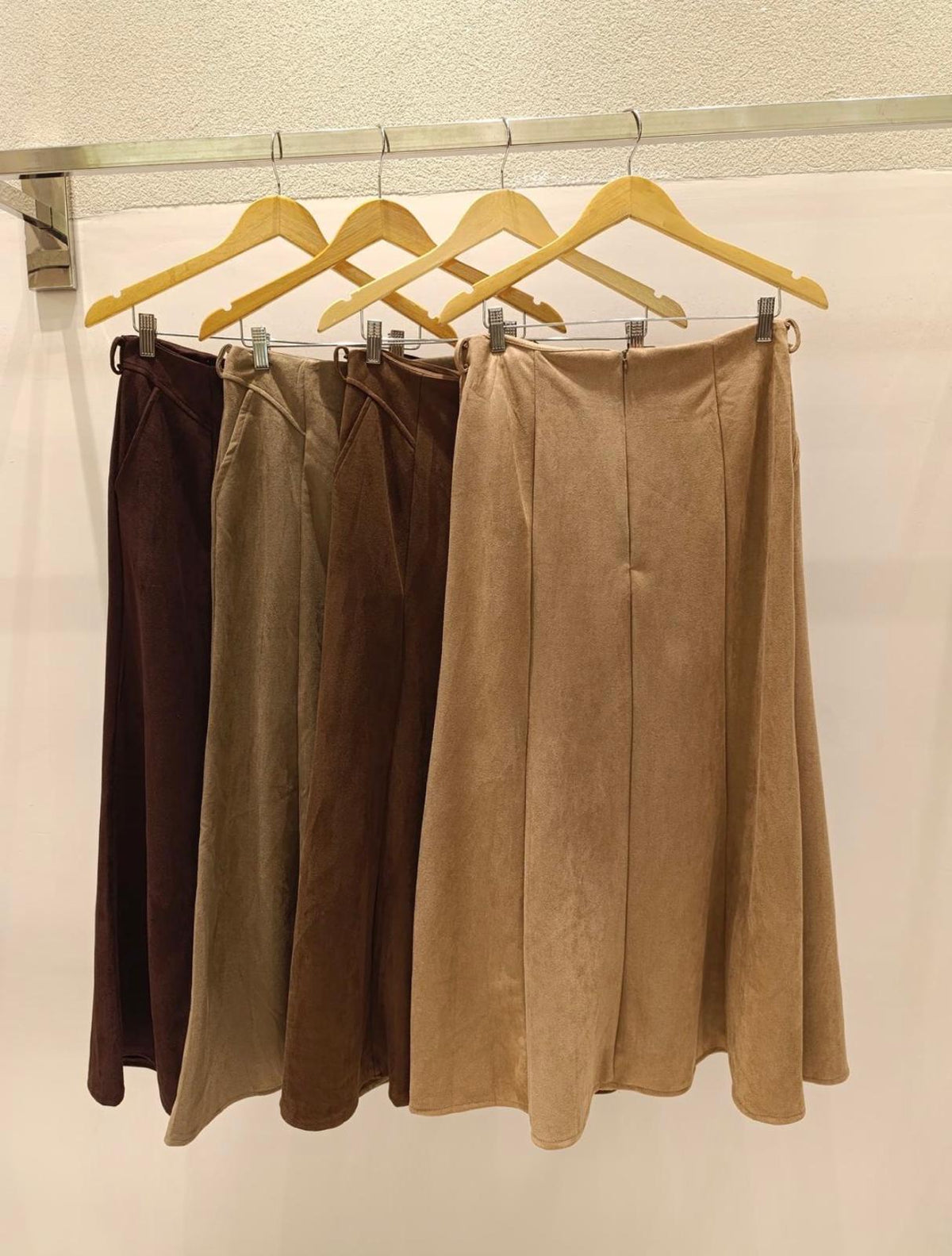 Serena Suede Midi Skirt