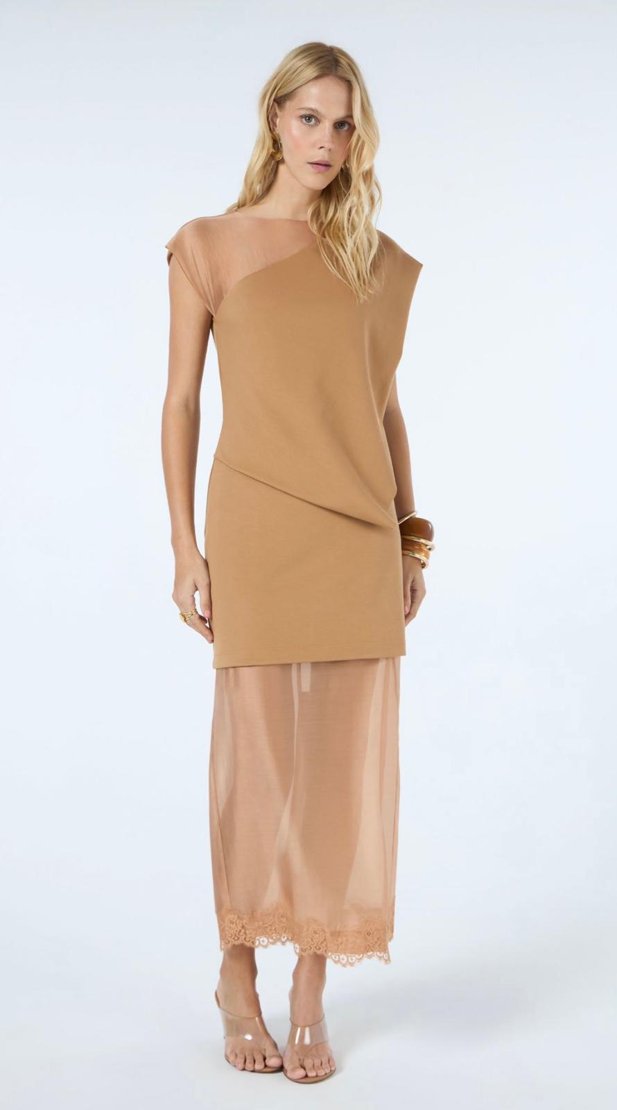 Sienna Sheer Overlay Dress