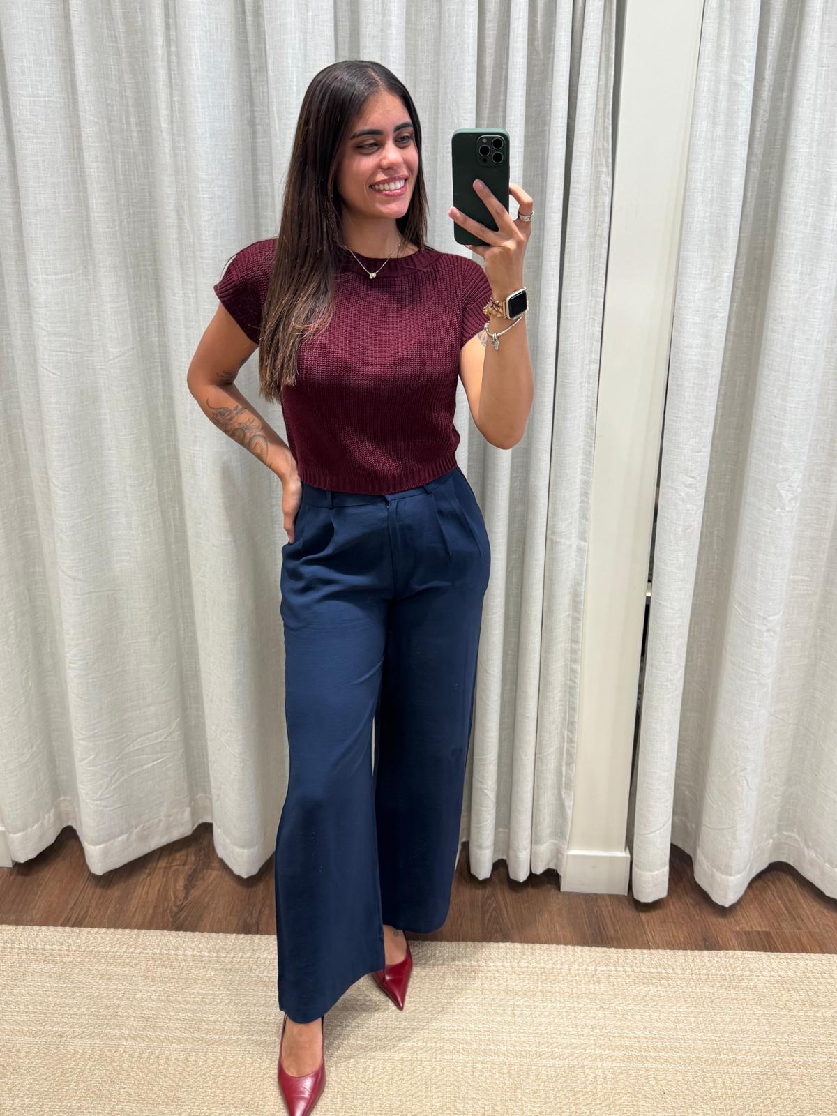 Tailored Wide-Leg Trousers