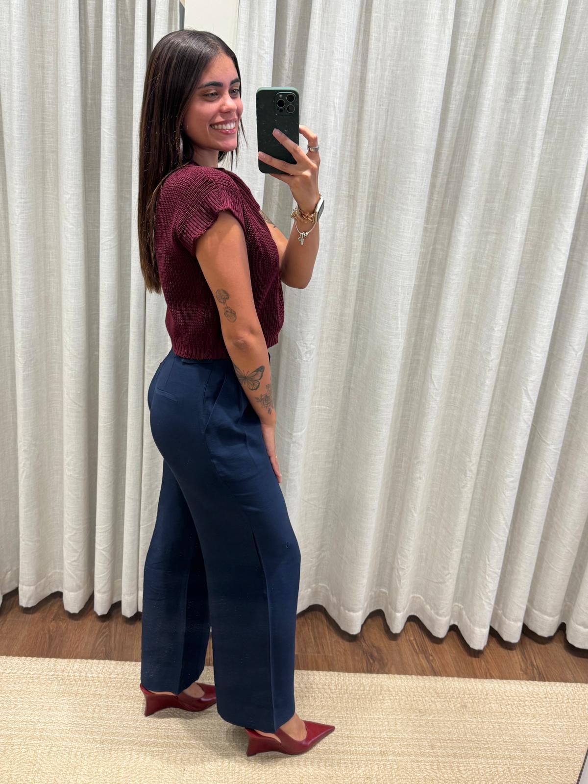 Tailored Wide-Leg Trousers