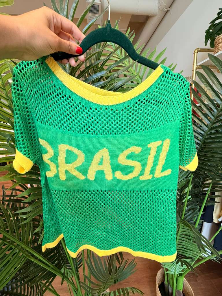 Brasil Breeze Mesh Knit Top