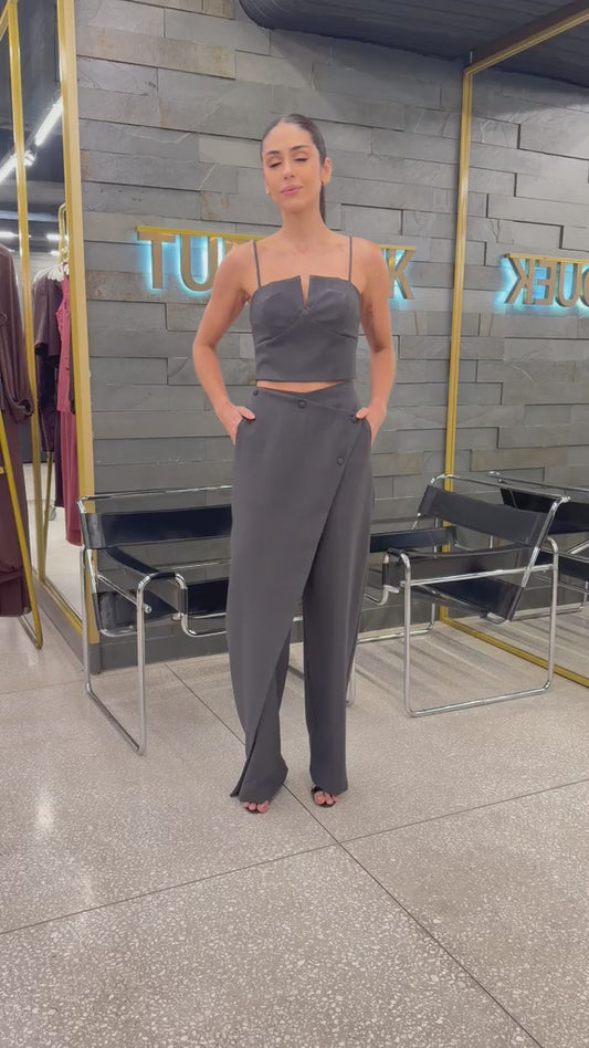 Bella Slate Elegance Two-Piece Set